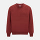 Crimson Red Cashmere Round Neck Jumper