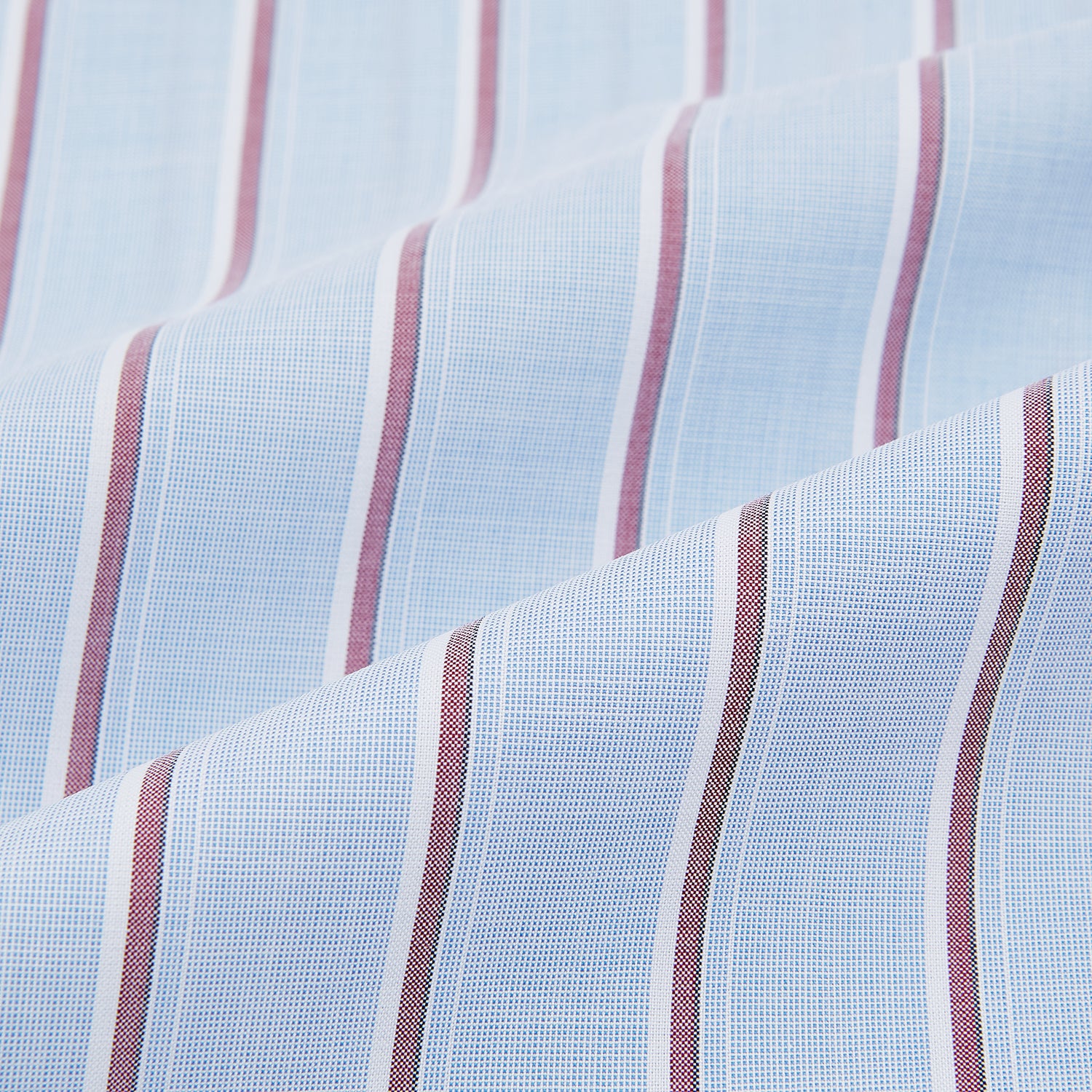 Image 8 of product Blue and Burgundy Multi-Stripe Westminster Shirt