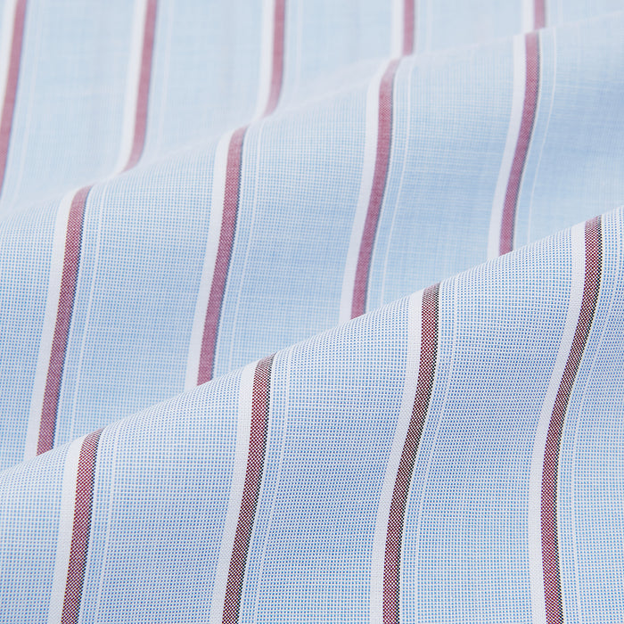 Blue and Burgundy Multi-Stripe Westminster Shirt Image 7
