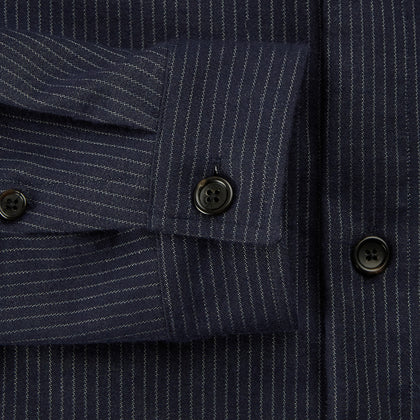Navy Stripe Hampstead Overshirt Image 3