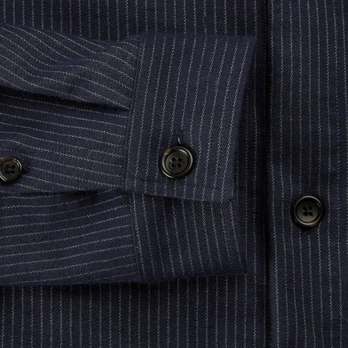 Navy Stripe Hampstead Overshirt Image 3