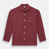 Burgundy Silk Pyjama Set