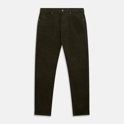 Olive Green Cord Mylo Trousers
