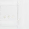 View 4 of product The Turnbull & Asser White Westminster Shirt is a long-sleeve, button-up dress shirt with a classic cut and Westminster collar, shown on a white background.
