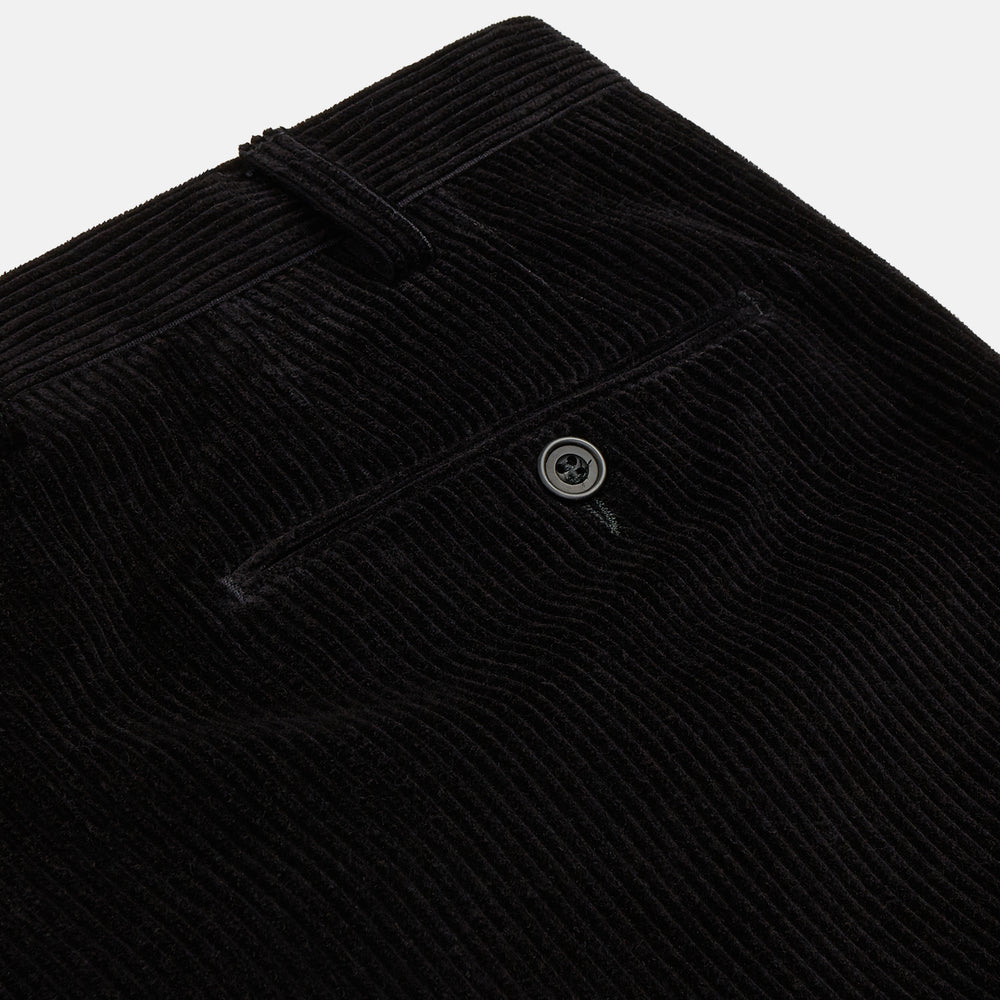 Black Cotton Cord Manson Trouser