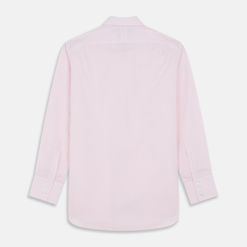 Pink Windowpane Check Mayfair Shirt