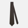 View 2 of product The Turnbull & Asser White and Brown Micro Dot Silk Tie features a refined micro dot pattern—an essential accessory for any men's wardrobe.