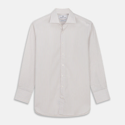 Red Multi Stripe Tailored Fit Shelton Shirt