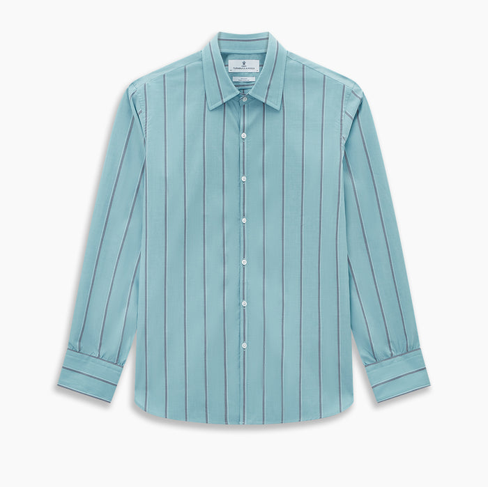 Cendre Blue Track Stripe Westminster Shirt Image 8