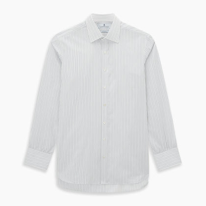 Blue Multi-Tone Double Pinstripe Mayfair Shirt Image 6