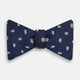 Blue and Yellow Links Silk Bow Tie