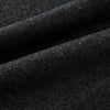 View 3 of product The Turnbull & Asser Plain Charcoal Cashmere Knitted Scarf, shown tied simply against a white background, is a classic luxury accessory perfect for any wardrobe.
