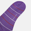 Purple Striped Mid-Length Socks
