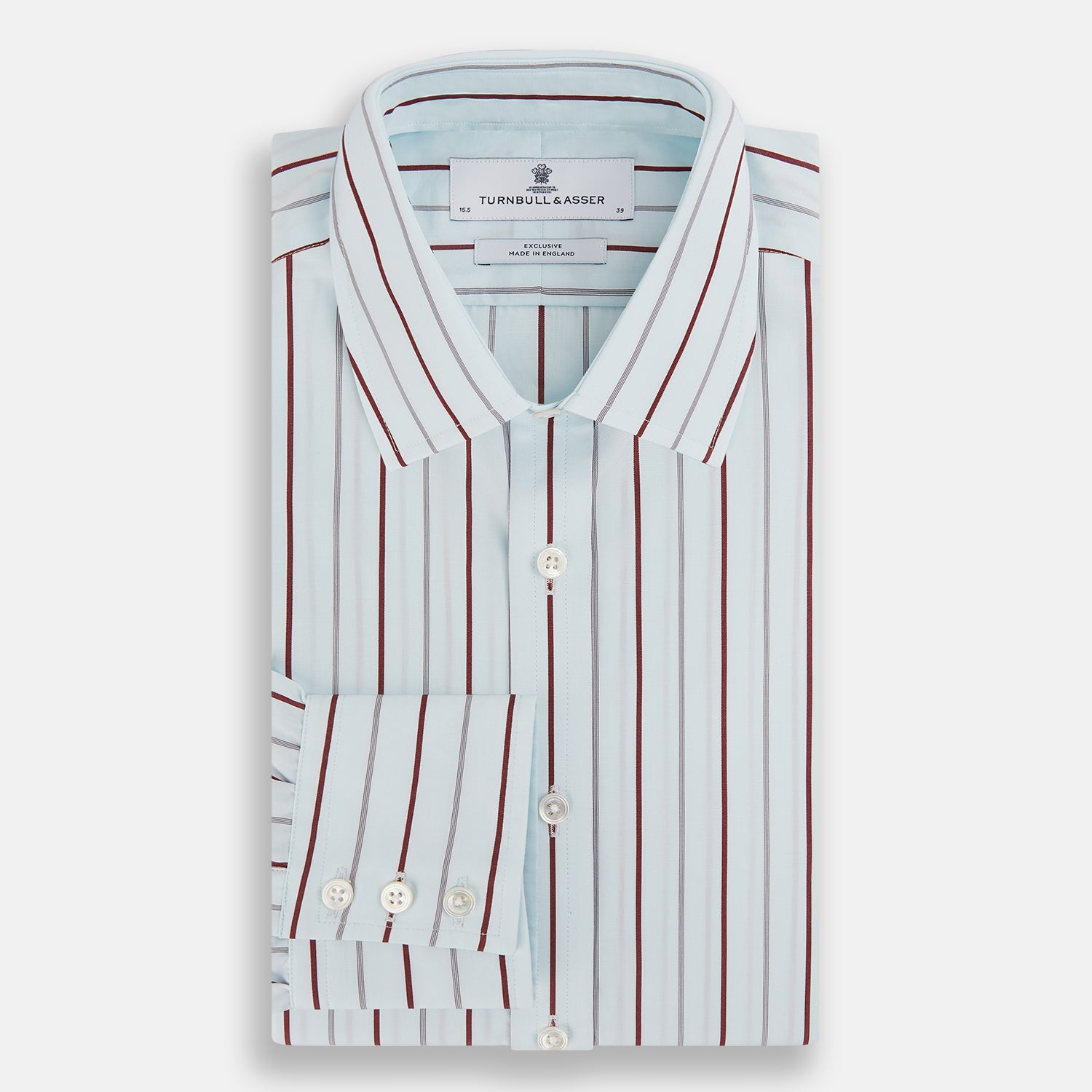 Burgundy Combination Stripe Mayfair Shirt