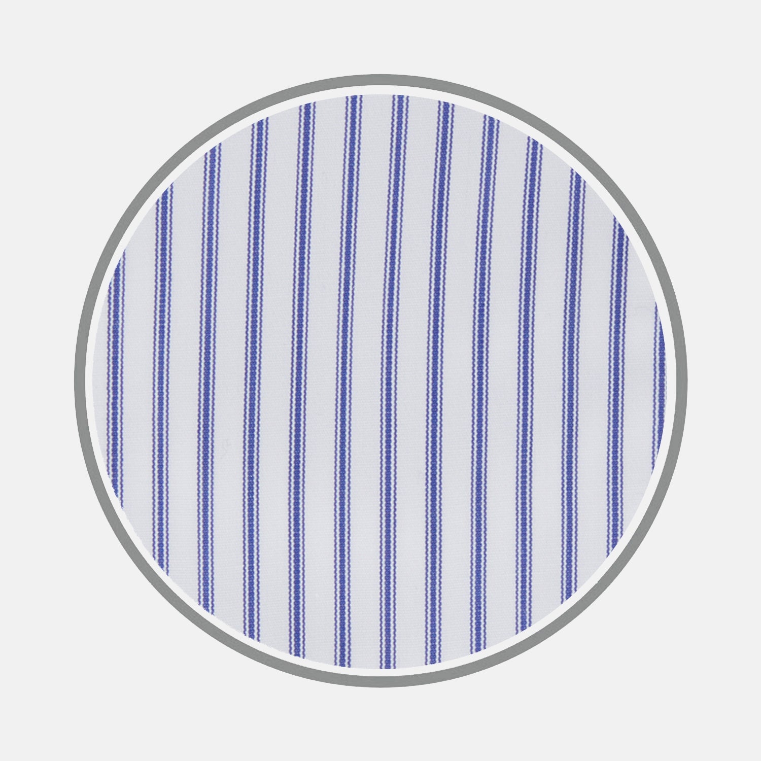 Navy Centre Stripe Cotton Fabric