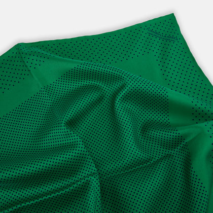 Green Dot Silk Pocket Square