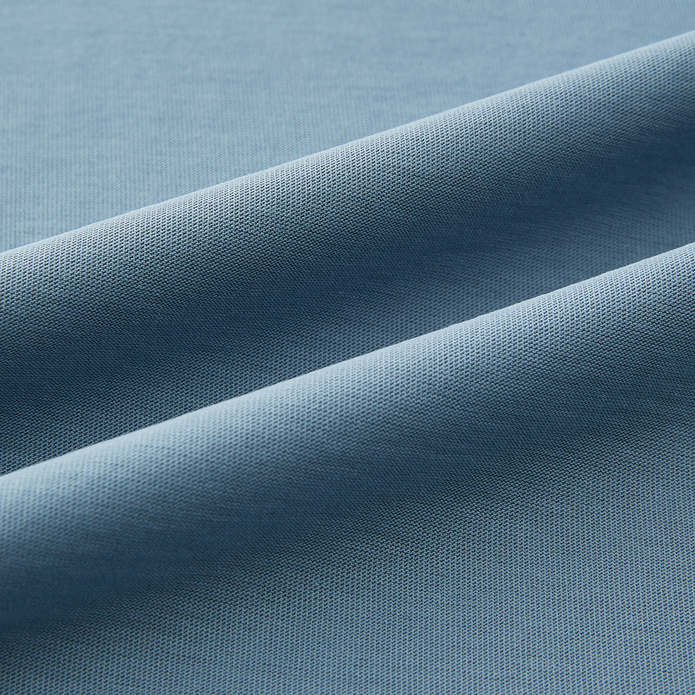 The Turnbull & Asser Pale Blue Short-Sleeve T-shirt features a crew neck and plain design, ideal for everyday wear. Shown flat on a white background.