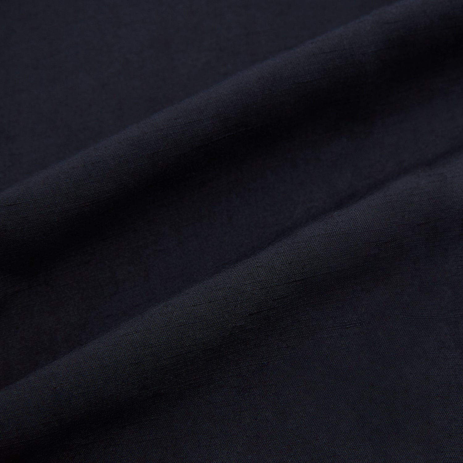 View 7 of product Turnbull & Asser Navy Linen Henry Trousers feature a button closure and pressed front creases, ideal as formal navy trousers, and are shown against a plain white background.