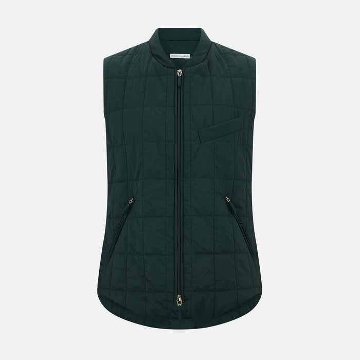 Forest Green Quilted Gilet