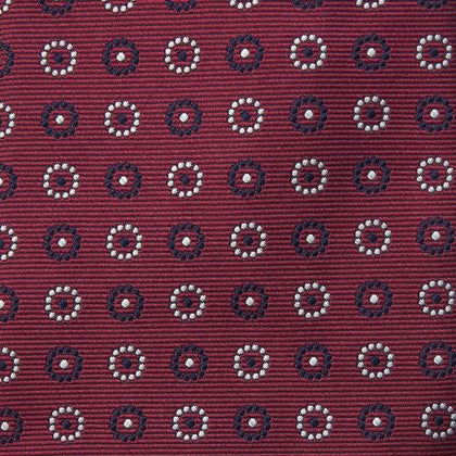 Red Spheric Emblem Tie Image 2