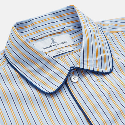 Blue, Orange and Navy Stripe Nightshirt