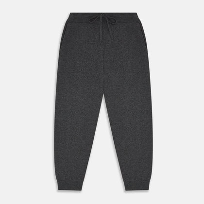 Grey Cashmere Knitted Lounge Pyjama Trousers