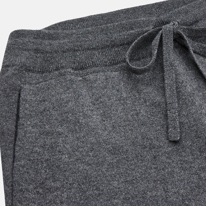 Grey Cashmere Knitted Lounge Pyjama Trousers