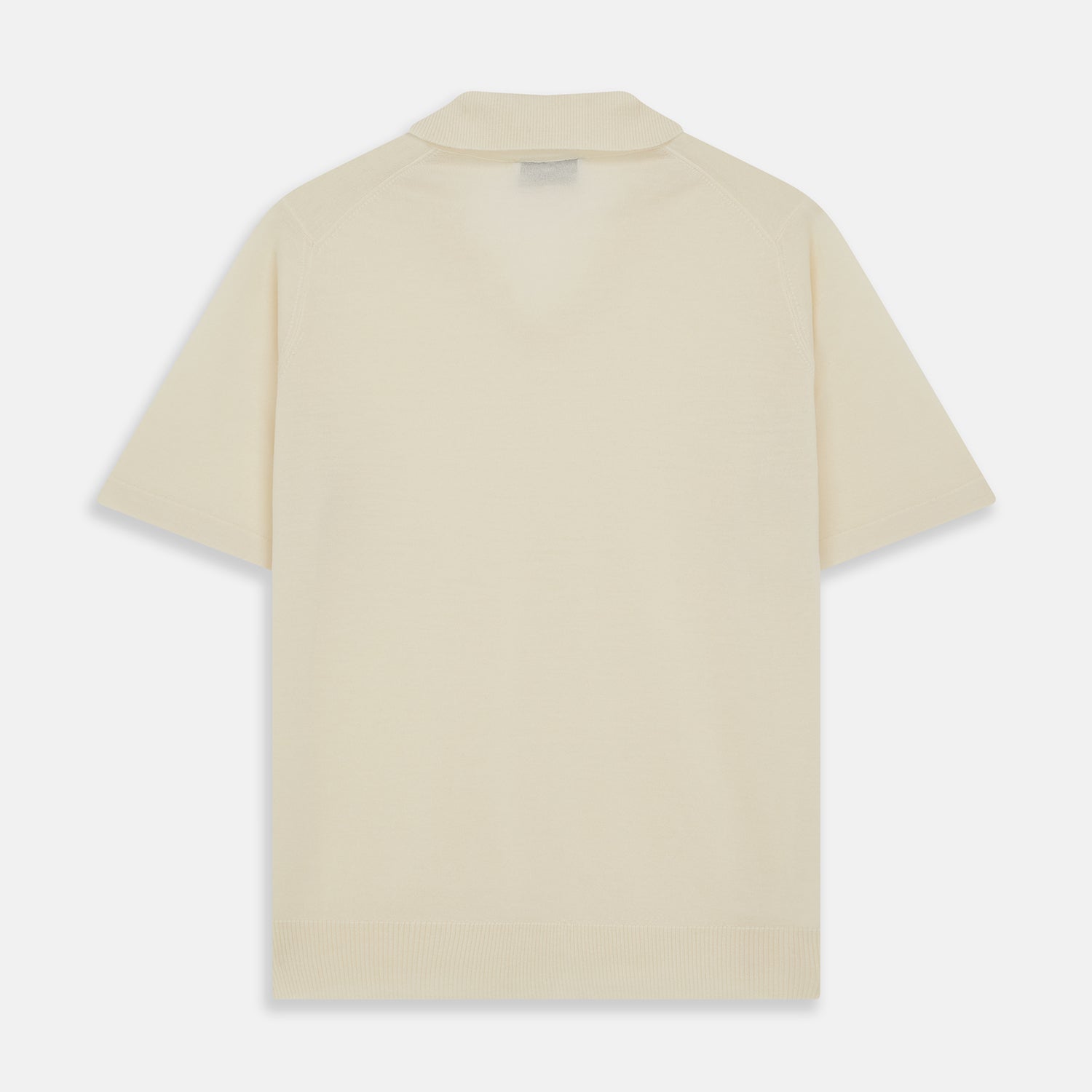 Ecru Merino Wool Roland Polo Shirt