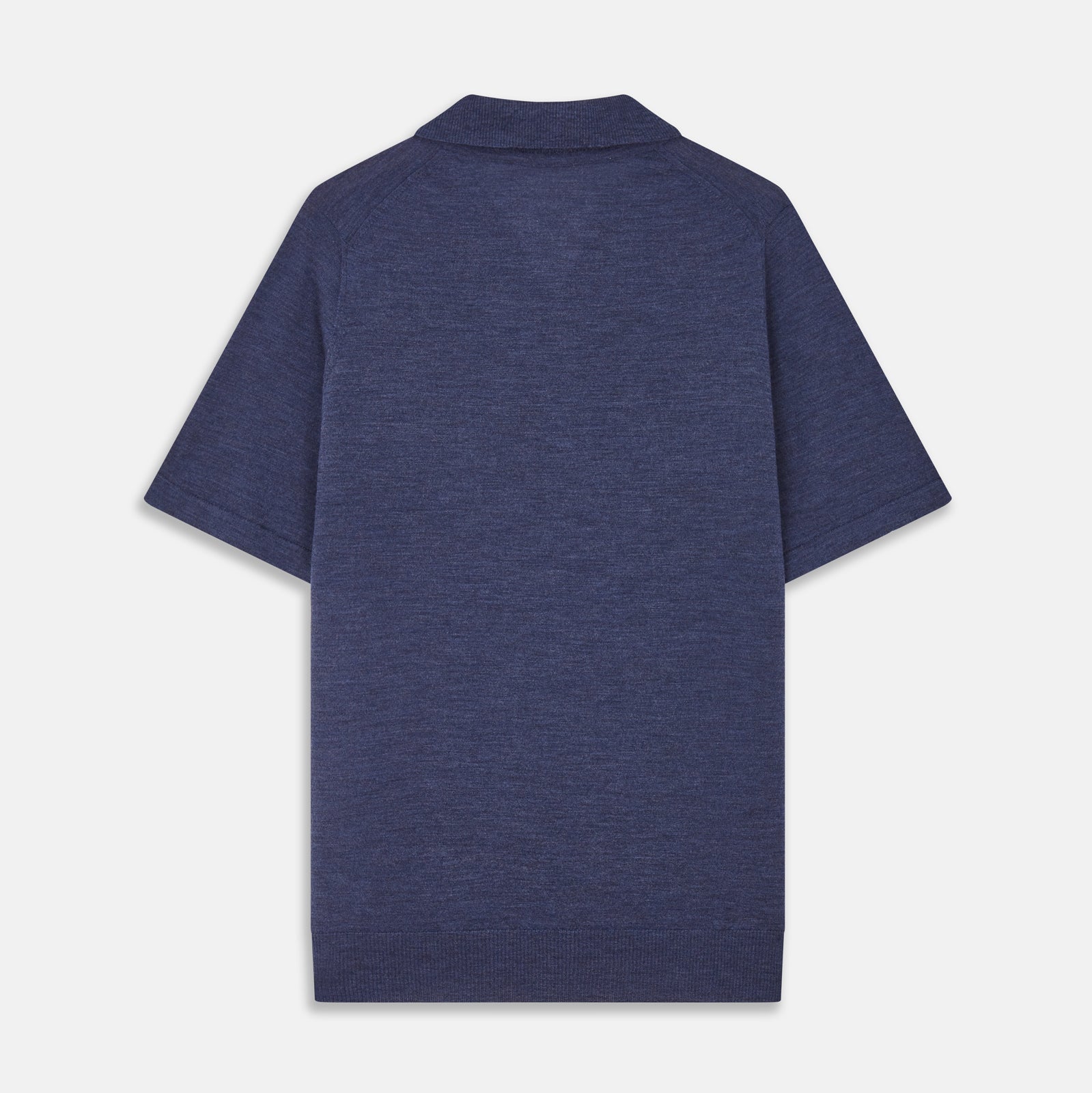 Blue Merino Wool Roland Polo Shirt