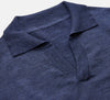 Blue Merino Wool Roland Polo Shirt