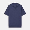 Blue Merino Wool Roland Polo Shirt