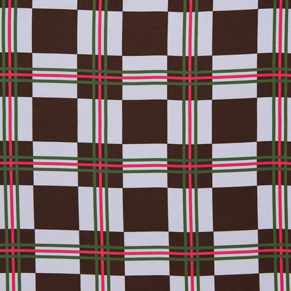 Green and Red Checked Chess Board Silk Pocket Square