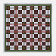 Green and Red Checked Chess Board Silk Pocket Square