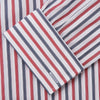 Red and Blue Stripe Cotton Regular Fit Whitby Shirt