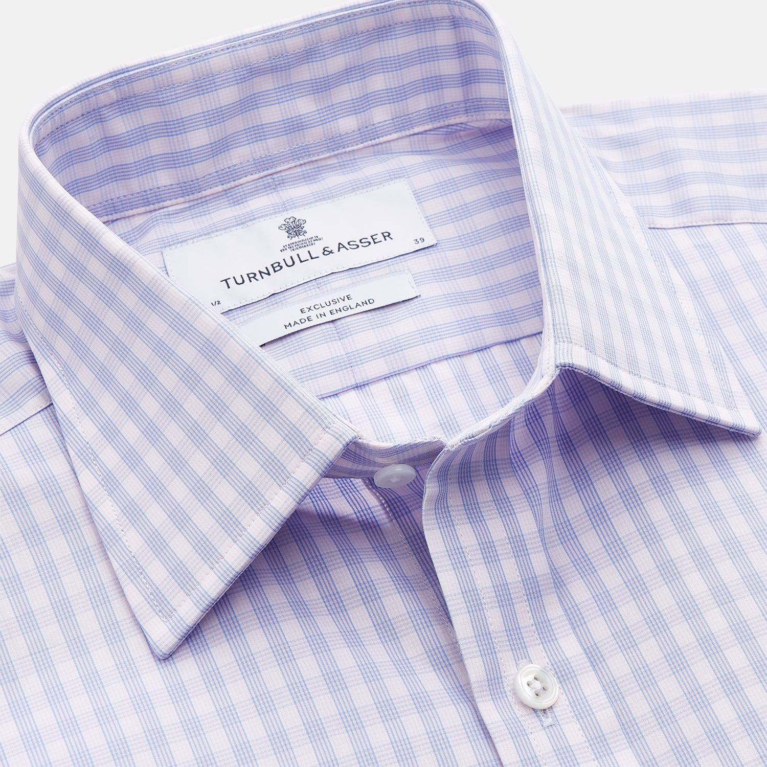 Lilac Multi Check Cotton Regular Fit Mayfair Shirt