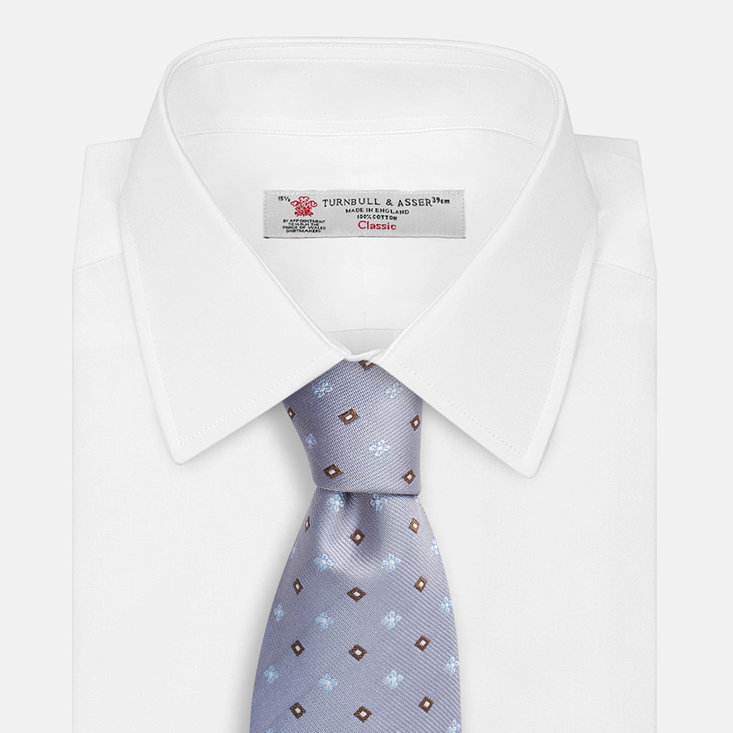 Image 4 of product Pale Blue Multi Floret Silk Tie