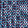 View 2 of product A rolled-up Pale Blue and Purple Art Deco Silk Tie by Turnbull & Asser, handmade in England, is displayed on a plain white background.