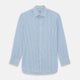 WHITE & BLUE CHECK COTTON REGULAR FIT SHIRT