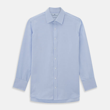 BLUE MULTI-CHECK COTTON REGULAR FIT SHIRT Image 4