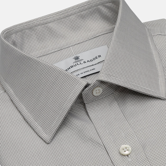 SILVER MULTI-CHECK COTTON REGULAR FIT SHIRT Image 1