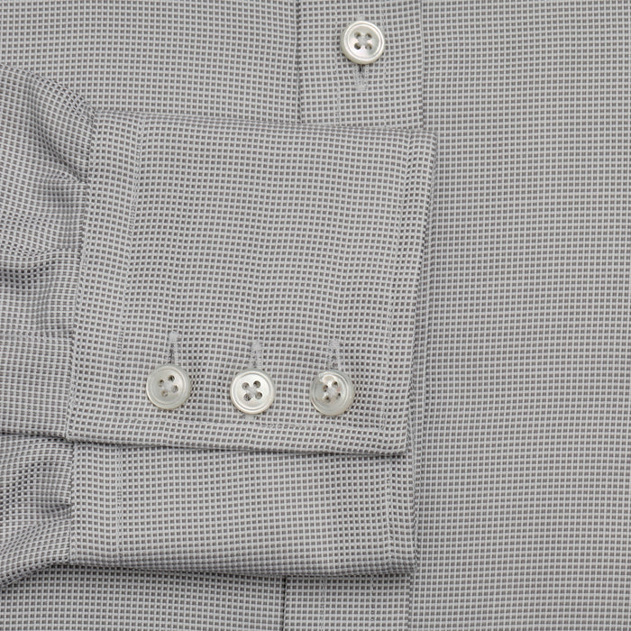 SILVER MULTI-CHECK COTTON REGULAR FIT SHIRT Image 2
