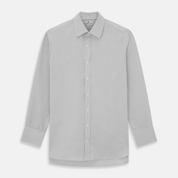 SILVER MULTI-CHECK COTTON REGULAR FIT SHIRT Image 4