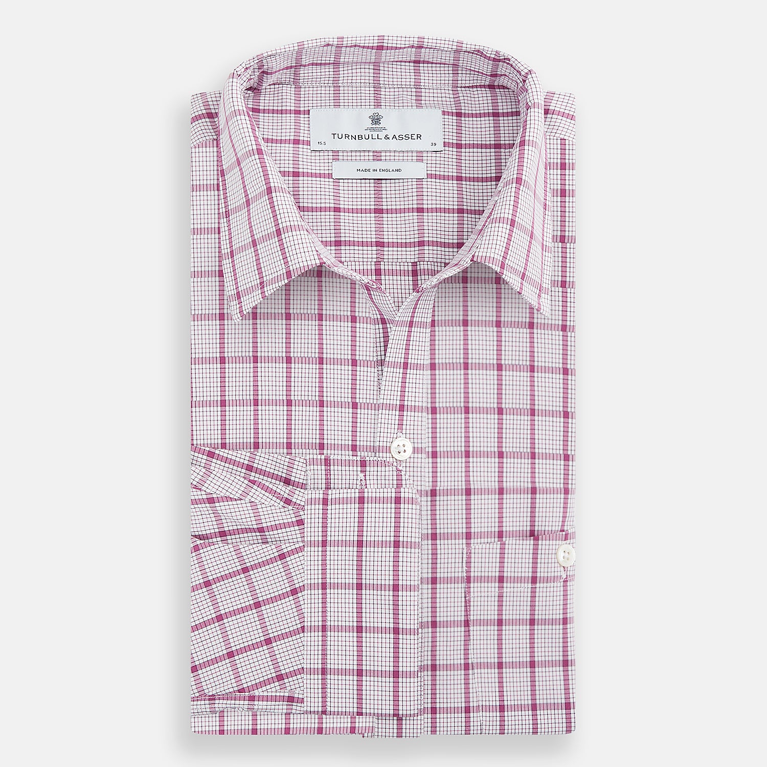 Purple Graph Overlay Check Piccadilly Shirt