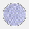 View 1 of product Close-up of BESPOKE FABRIC 0010 06 by Turnbull & Asser: a light blue and white herringbone pattern shown in a circular frame, ideal for custom shirts or distinctive monogram styles. Displayed against a plain white background.