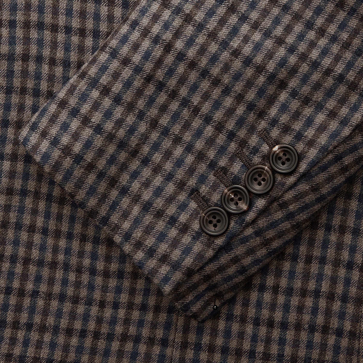 Image 4 of product Brown & Blue Check Merino Barrington Blazer