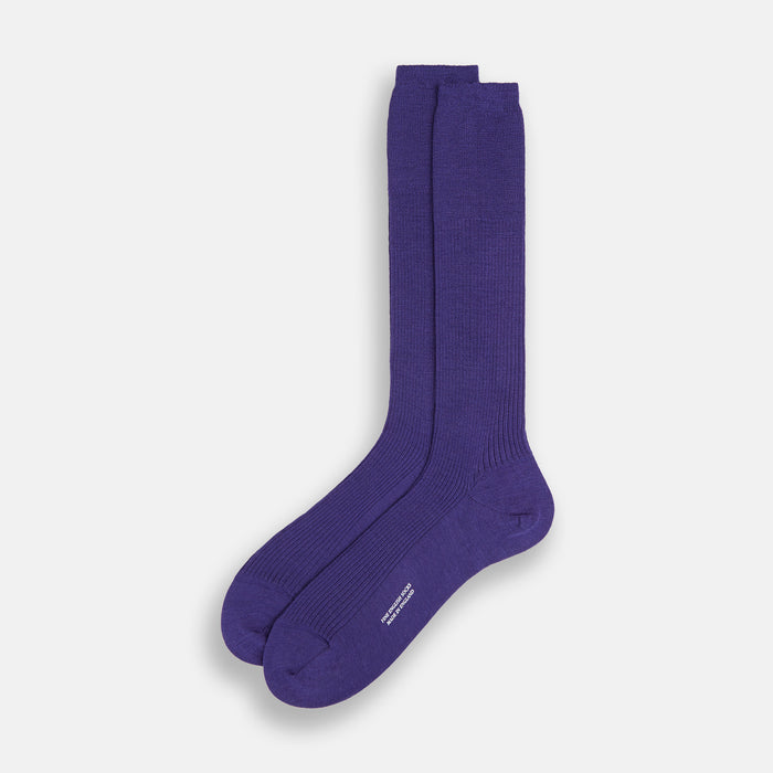 Violet Mid-Length Merino Socks Image 1