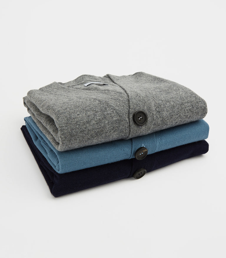 Tunrbull & Asser | Three Amberley Cotton Trousers in Sand, Forest Green and Navy