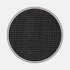 View 1 of product A close-up of BESPOKE FABRIC 1159 04 by Turnbull & Asser shows a dark houndstooth pattern with alternating black and gray checks, framed in a circle—perfect for custom or bespoke shirt designs.
