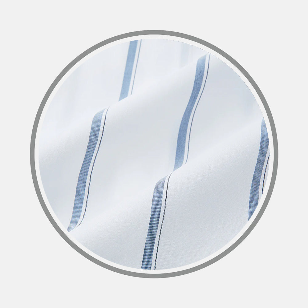 Steel Grey Track Stripe Fabric 19