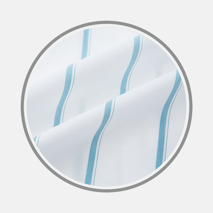 Turquoise Track Stripe Fabric